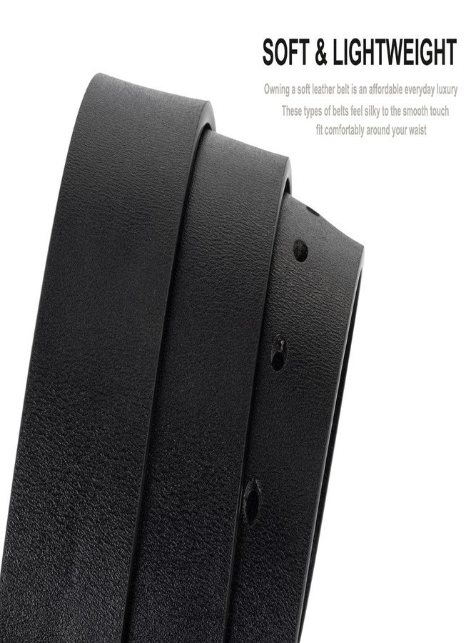 XuoAz Mens Casual-Leather-Belt Classic-Adjustable Genuine-Leather Waist Strap Every Day Jeans Belts - Image 4